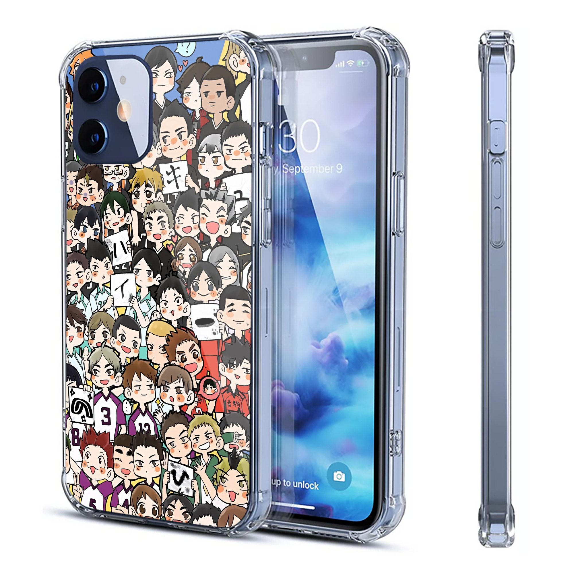 （画像用） ハイキュー!! Haikyu!! 【iPhone 12シリーズ対応】透明スマホケース（クリアソフトケース）